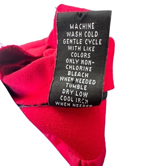 INC International Concepts Women's Red Ruffle Zip Up Jacket Size XL - Picture 10 of 10